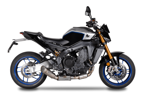 SPARK GRID-O - Yamaha MT-09 21&ndash;26, XSR 900 22&ndash;26 und R9 25&ndash;26 - Komplettanlage - Edelstahl Titan Euro 5+