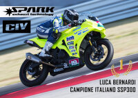 SPARK Konix - Yamaha YZF R3 15&ndash;24 - Komplettanlage - &Oslash;60 mm - Edelstahl Titan