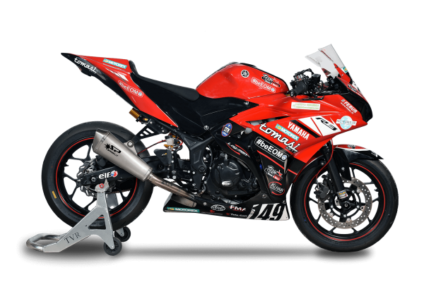 SPARK Konix - Yamaha YZF R3 15&ndash;24 - Komplettanlage - &Oslash;60 mm - Volltitan